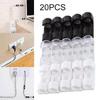 20pcs Self Adhesive Electrical Wire Cable Fixing Clamps Finisher Organizer