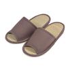 Hagiwara Indoor Size and Made with Kurashiki Made In Japan "Kibi" Slippers, Brown, Approx. 26cm, M, Women's Unisex, Canvas,