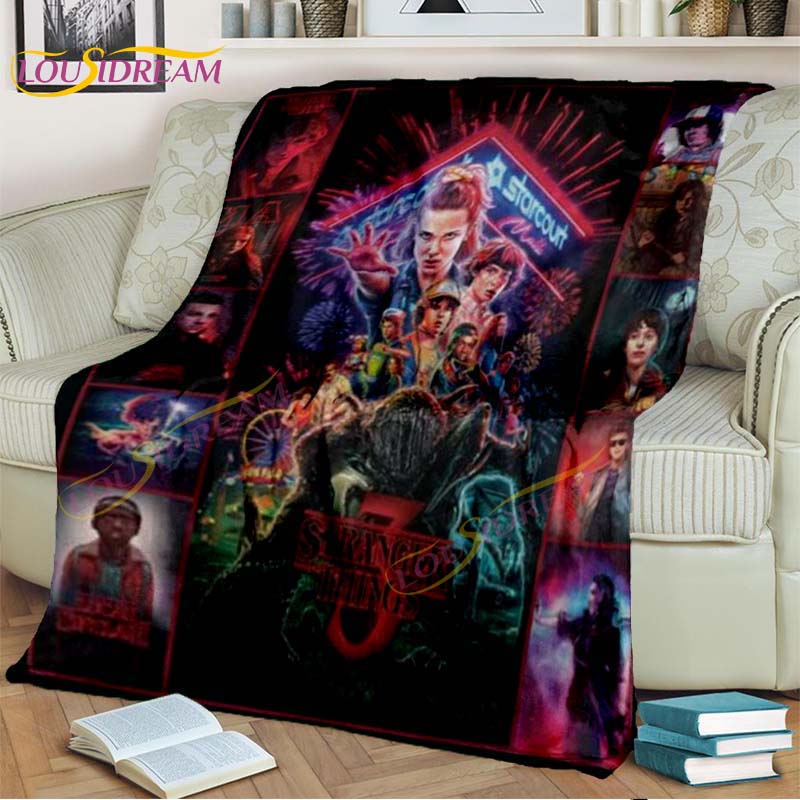 Одеяло «Очень странные дела», фланелевое одеяло с героями мультфильмов «Демодоги», одеяло ужасов для гостиной, дивана-кровати, детский подарок, домашний декор