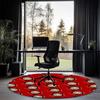 La Casa De Papel Printed Round Rug Carpet Chair Rug Area Rug Entryway Doormats,for Office Chair Living Room Bedroom Kitchen Room.