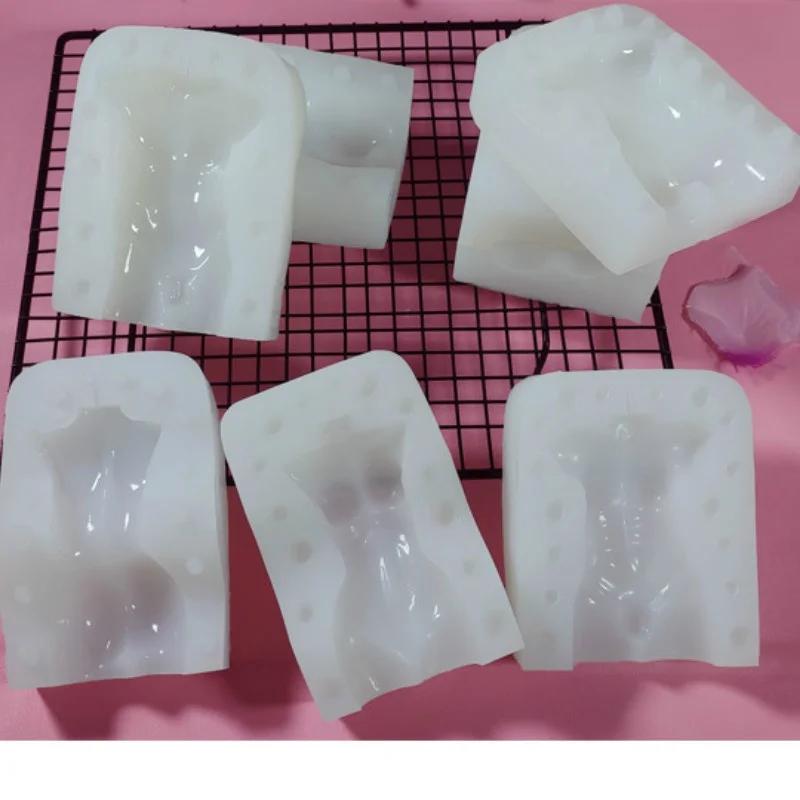 Креативная форма для свечей Силиконовая форма для человеческого тела Женское тело Мужское Женское Человеческая форма Ароматерапия Гипс DIY Форма
