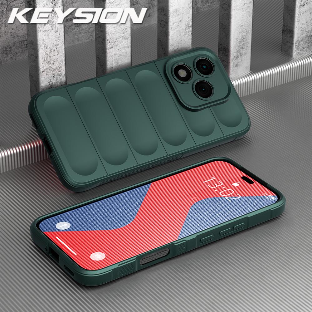 KEYSION Противоударный матовый чехол для HONOR 400 Lite 5G Нескользящая мягкая силиконовая задняя крышка для телефона для Huawei Honor 400 Lite 5G