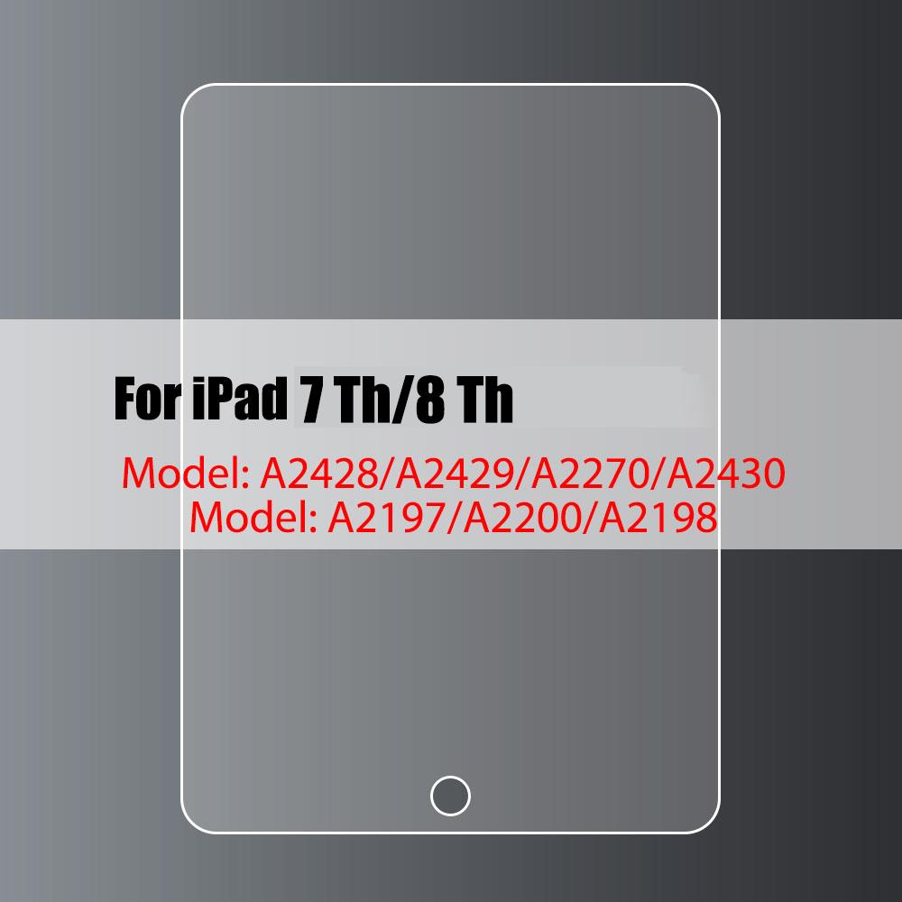 Tempered Glass Screen Protector For iPad 10.2 9.7 10. 5 10.9 Pro 11 New iPad 10 9 8 7 6 5 Air 4 3 2 Mini 2020 2021 2022