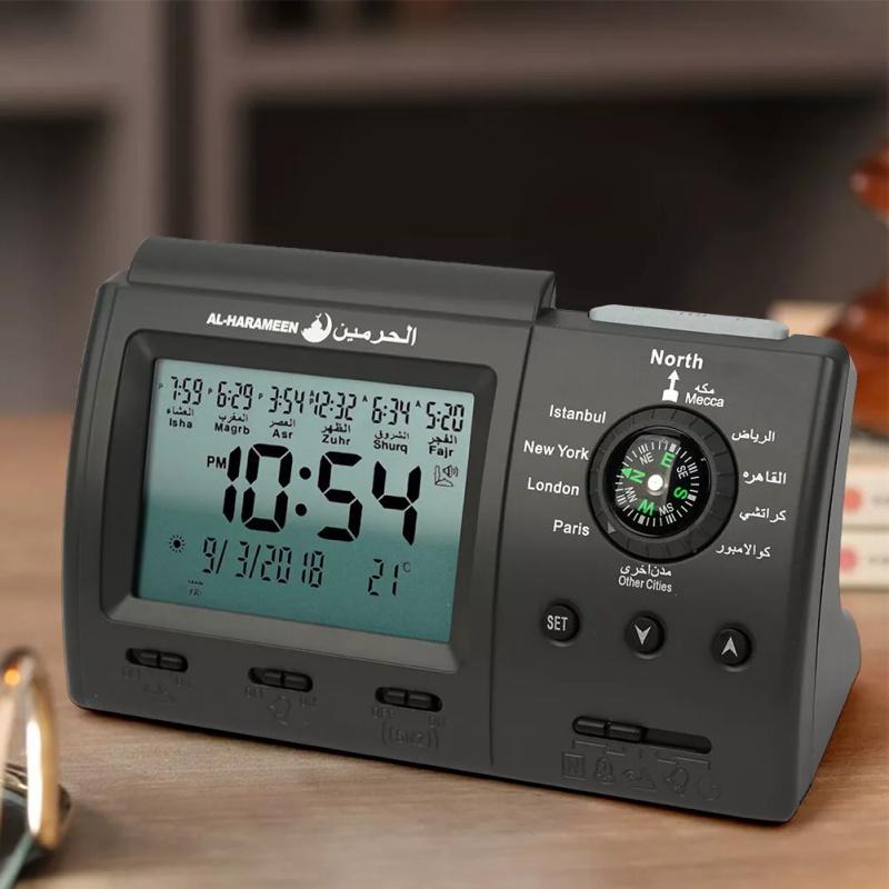 Мусульманские настольные часы с азаном для всех городов Исламский азан время для молитвы