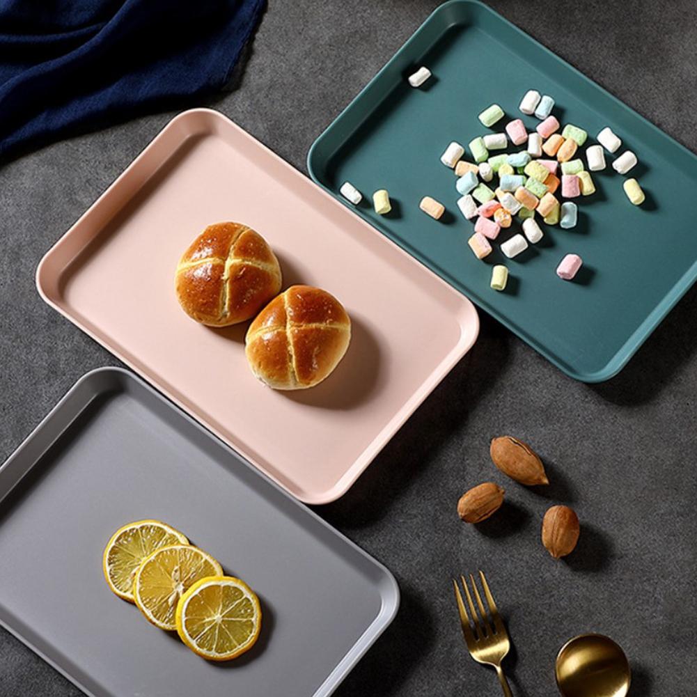 Поднос для еды из нескользящего пластика, большой, средний