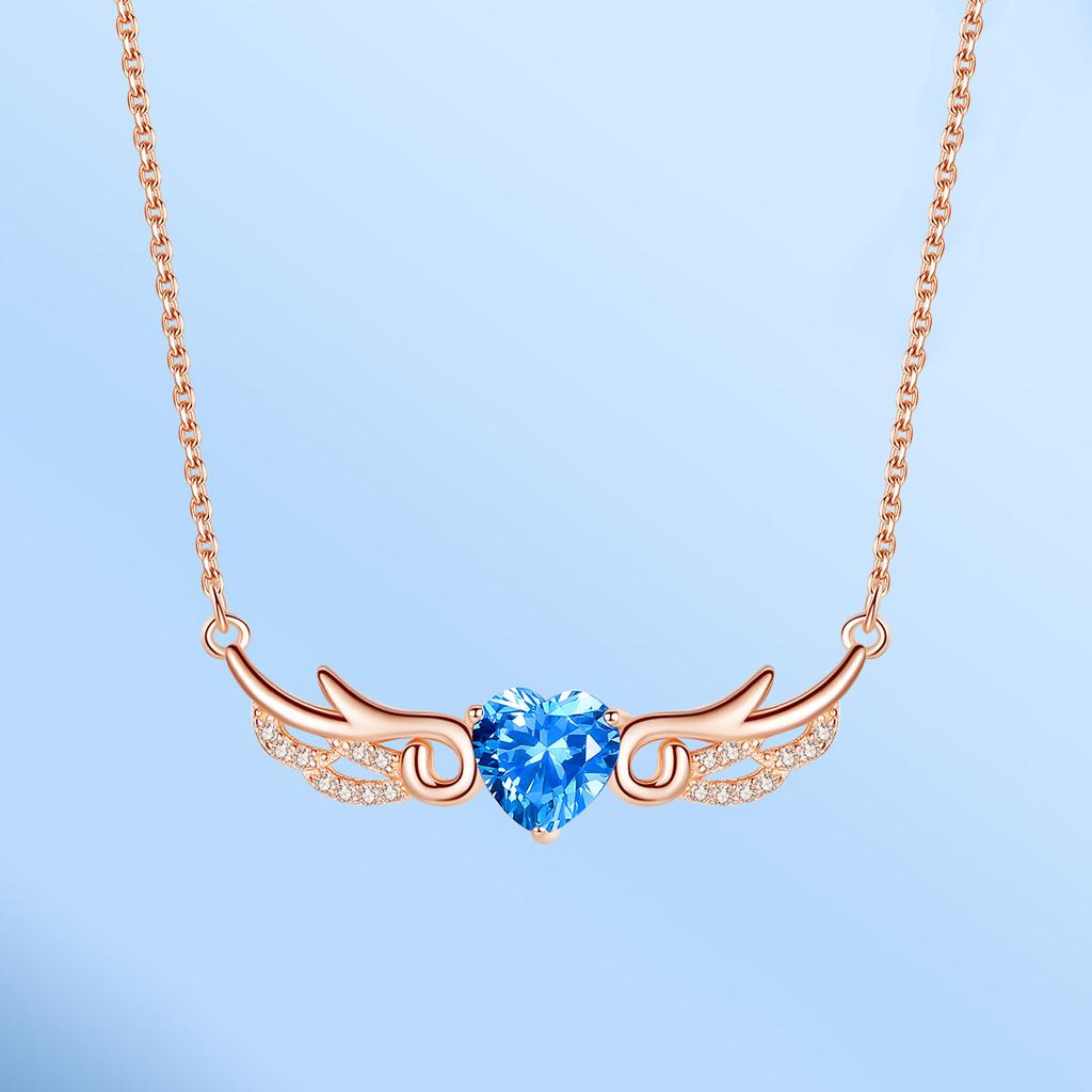 Ожерелье с крыльями ангела, женская мода, температура, индивидуальность, универсальный кулон, ожерелье с ключицей