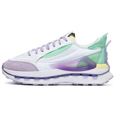 Ткань из искусственной замши Кожа Мода Пионер Спорт Удобные Низкие Повседневные Кроссовки Женские кроссовки Белый Мальвово-пурпурный F12W233113FWP