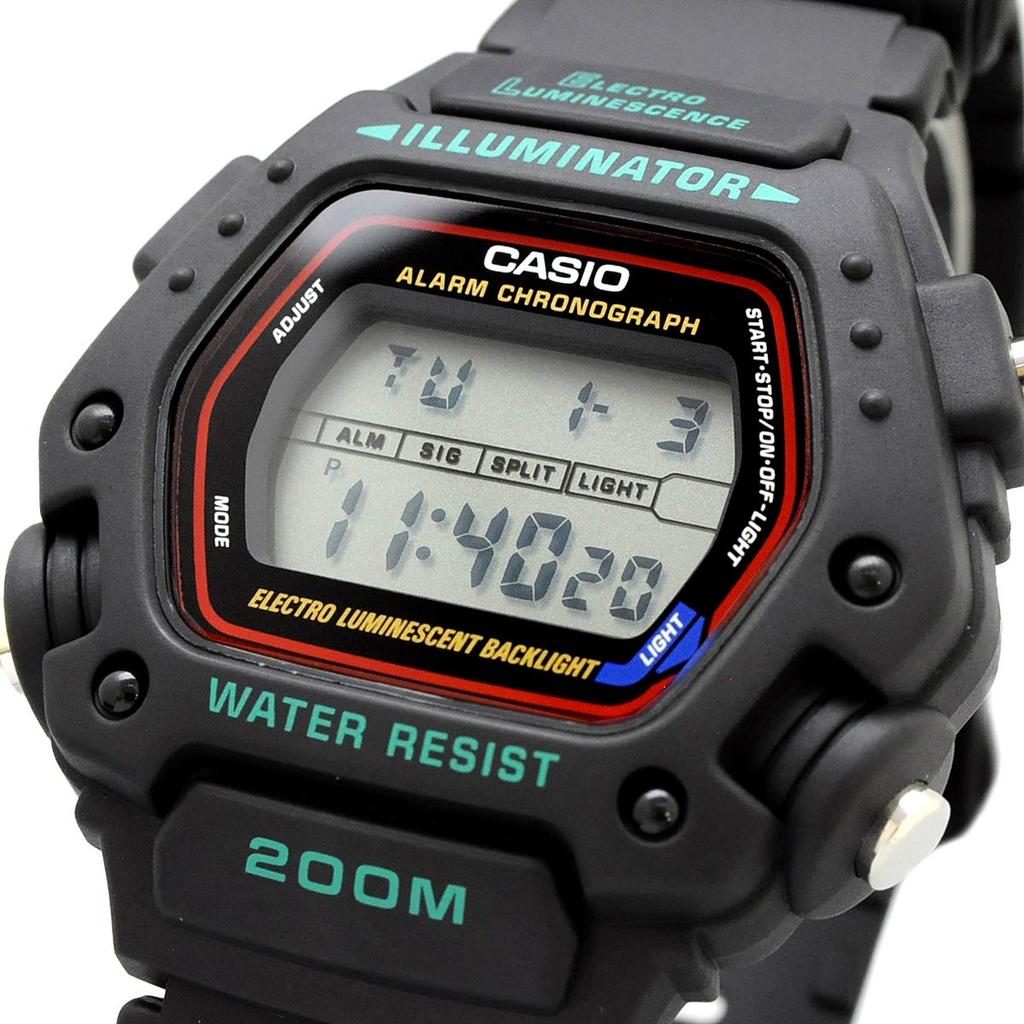 Casio Цифровые спортивные часы Overseas Модель Черный Черный [Casio] Мужские DW-290-1V [Товар]