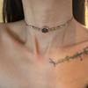 Оригинальная ретро новая китайская цепочка с бусинами из камня тигровый глаз, женская цепочка на ключицу, простая модная нишевая персонализированная цепочка Spice Girl