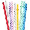 Пластиковые питьевые соломинки для вечеринок, многоразовые, большого диаметра, соломинки ECOZEN для детей