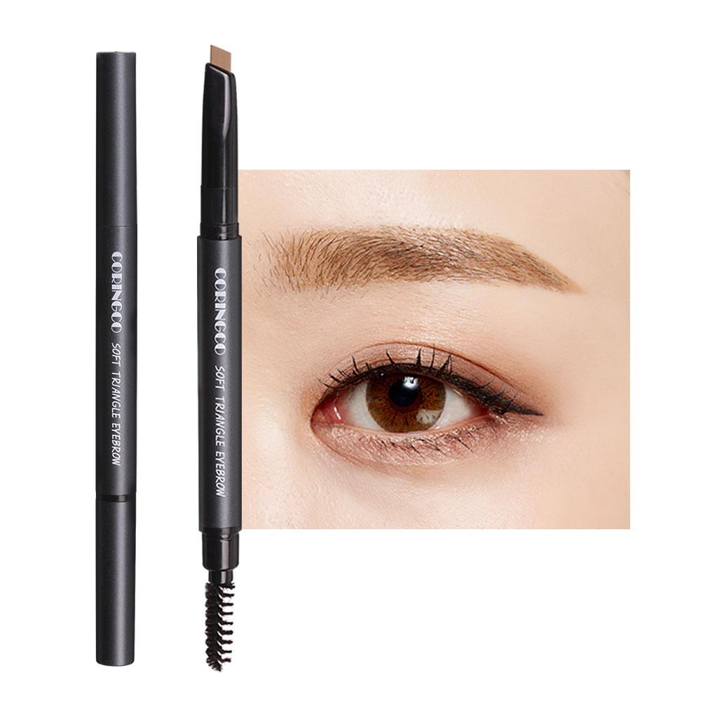 CORINGCO Карандаш для бровей Макияж Брови Стилист Definer Заполняет редкие области Долговечные мягкие треугольные брови