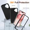 Для iPhone 16 Чехол ПК+Силикон+ЭВА Защита военного класса Чехол для телефона