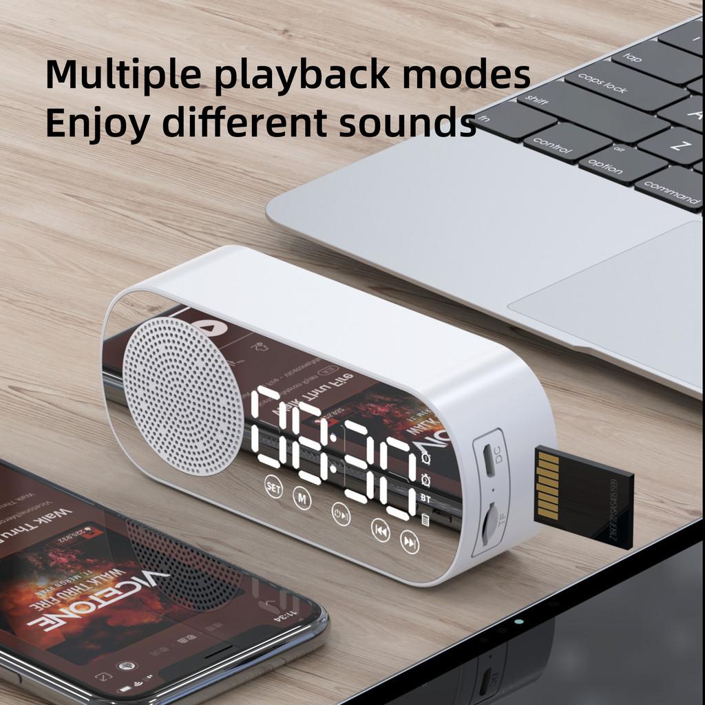 Новый беспроводной Bluetooth-динамик для вставки карты, домашний будильник, портативный мини-радио для улицы