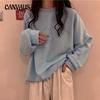Spring and Autumn Long Sleeve Plus Size Sweatshirt Women's Bottom Loose Top