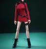Toys and Hobbies Scale Action Figure Beautiful Sexy Woman Office Lady OL Fits TBLeague Body Long Sleeve High Neck Dress Skirt and Pistol Holster
