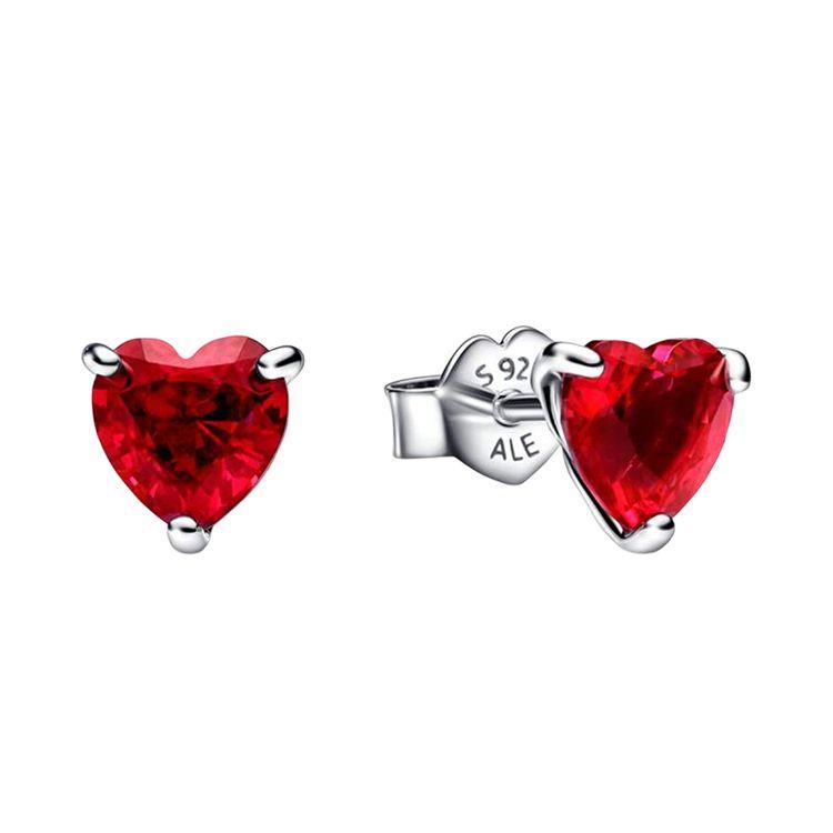 Pandora Fashionable Personality Trendy 925 Silver Glass Earrings Women earrings 292549C01