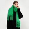 Winter Scarf Women Cashmere Warm Pashmina Solid Foulard Female Scarves Wraps Thick Soft Bufanda Big Tassels Shawl Long Stole