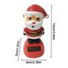 Solar Santa Claus Shaking Toy Car Dashboard Dancing Figure Toy Brown Creative Car Bobbleheads Decorative Ornament