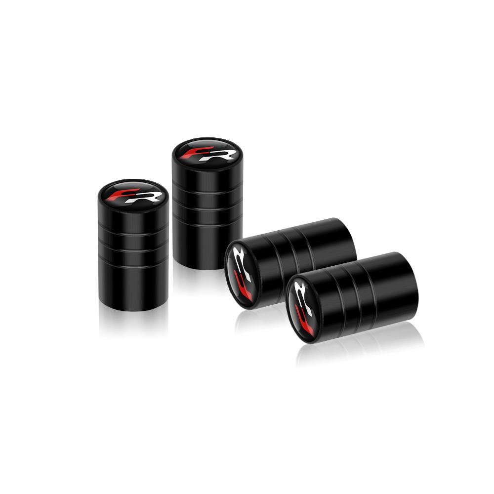 yssh3 4Pcs Metal Car Wheel Tire Valve Stem Caps Covers For Seat Mk3 5f 1p Ibiza 6l 6j Arosa Ateca Altea FR Arona Cupra Exeo Tarraco