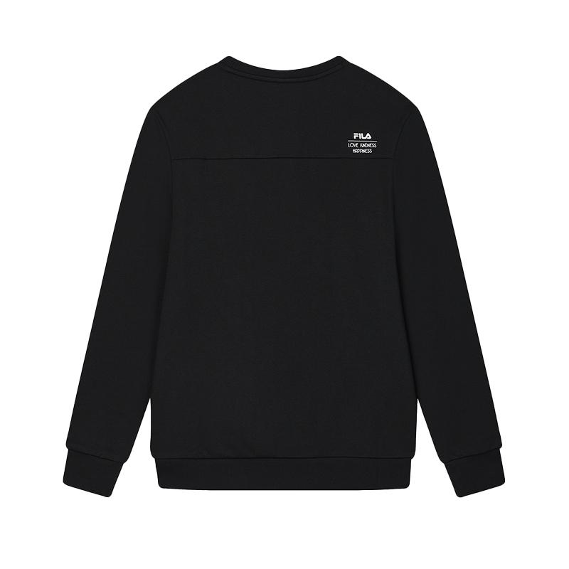 Fila Модный простой вязаный пуловер свитшот мужской свитшот черный F11M518209FBK