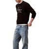 Calvin Klein Минималистичный Удобный Универсальный Повседневный Свитшот с Логотипом с Круглым Вырезом Мужской свитшот 40BM801-UB1