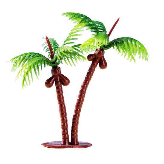 Micro Landscape Ornaments, Beach Miniature Decoration, Boat/Chair/Umbrella/Palm Tree/Swimming Ring for Succulents Pots Glass Covers DIY Seaside Scene