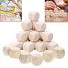 25x Wooden Blank Dice Unfinished Wood Cube Stacking Game Lightweight Rounded Corner Small for