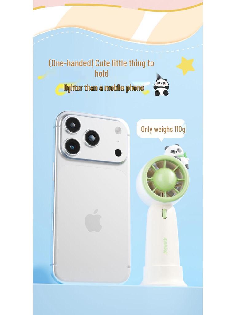 Compact USB Rechargeable Low Noise Donut-Shaped Handheld Turbo Fan