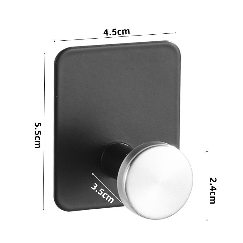 Настенные крючки для одежды для пары из нержавеющей стали, без сверления