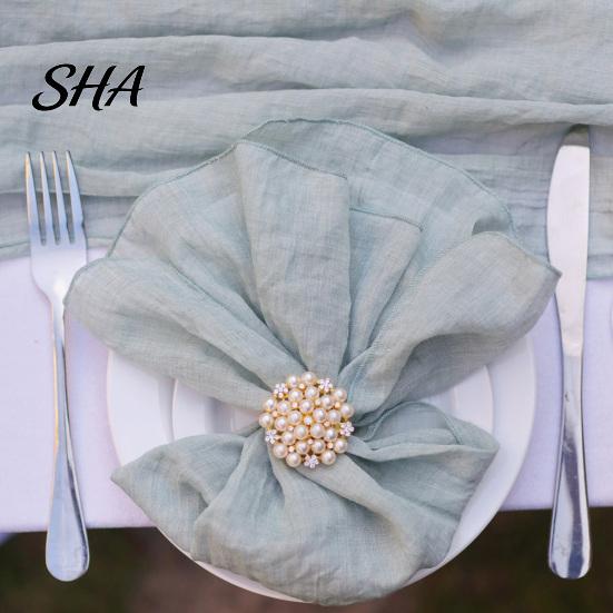 No Loose Edges Napkins Rustic Cloth Napkin, Solid Color Cotton 18 x Inch Washable Soft Durable Dinner Napkin for Home Wedding Bridal Shower Baby Table