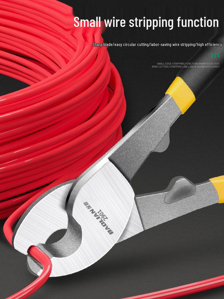 Многофункциональные электрикские клещи Crescent: Кусачки для кабеля, Стриппер для проводов, Ножницы и Скручиватель.