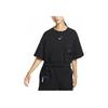 Nike Спортивная одежда City Utility Solid Logo Свободная футболка с коротким рукавом Женская футболка черного цвета DV8039-010