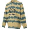 Stripe Dye Crew Knit Round Neck Pullover Long Sleeve Hoody Shirt Men Hoody Yellow Blue VN000GNRCSS