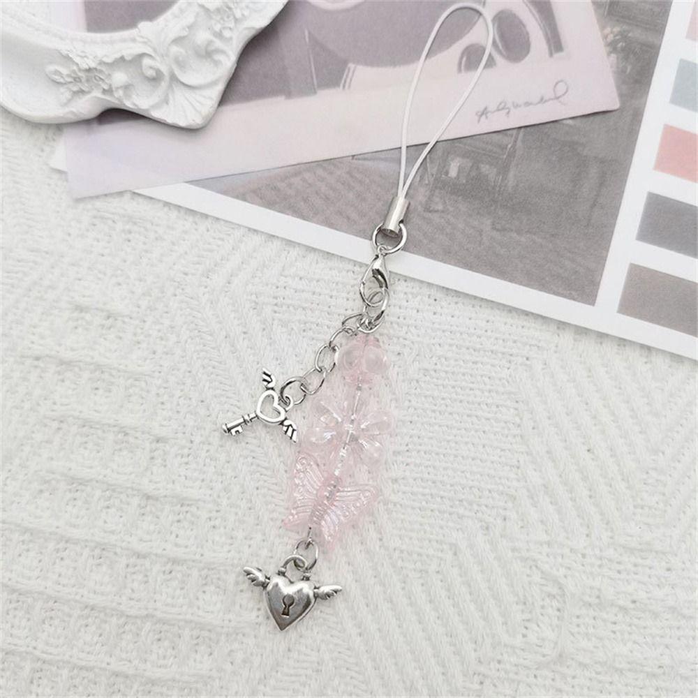 Bag Charms Beaded Chain Gool Girl Mobile Lanyard Phone Pendant Mobile Phone Strap Cellphone Strap