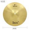 IRIN Медный тарелка 8''10''12'' дюйма Золотой гонг Барабан джазовый Прочный латунный Splash Crash Kide Хай-хэт Тарелки Аксессуар для ударных