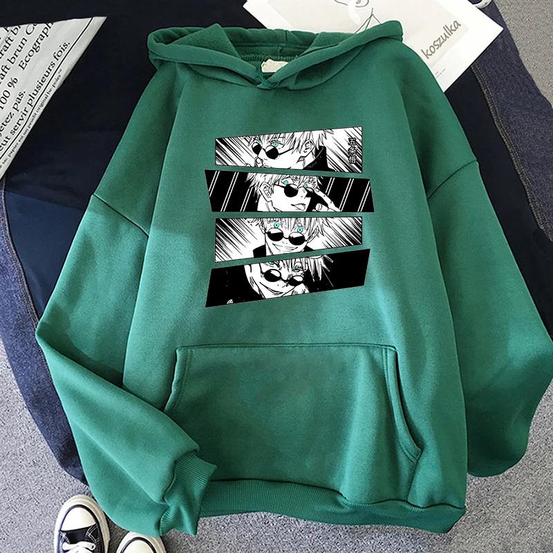 Jujutsu Kaisen Anime Print Hoodie Autumn Winter Sweatshirt Unisex Hoodie Crewneck Sweatshirts Harajuku Tops Long Sleeve Clothes