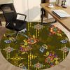 1pc Floral Pattern Chair Carpet for Office, Perfect for Office, Holiday Party Decoration Choice yy260314086