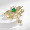 Senior Brooches Flower Leaf Brooch Pins for Women Suit Pendant  Fashion Brooches Jewelry