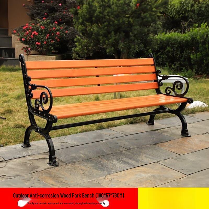 OEING Outdoor Anti-Corrosion Wood Park Bench