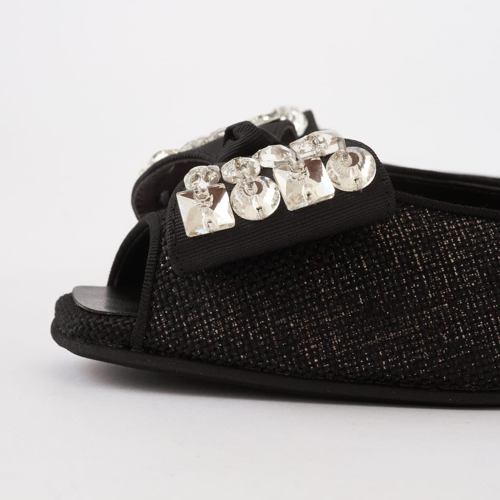 Туфли на низком каблуке, балетки, Сделано в Японии, Черные 131015200008 [Diana] 22.0см