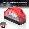 Универсальный светодиодный фонарь номерного знака 24 В, 6-светодиодный фонарь номерного знака грузовика с белым светом, Сменный фонарь для прицепов и O1I8