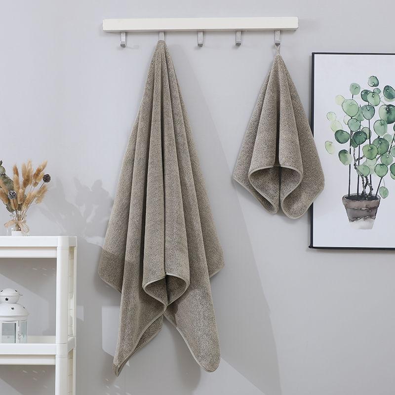 Банное полотенце, антибактериальное, домашнее, мягкое, впитывающее, быстросохнущее, утолщающее, для взрослых, набор мягких банных полотенец из микрофибры