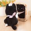 with Cream Cake Black Cat Plush Toy PP Cotton Meow Meow Plush Toys  Festive Decor