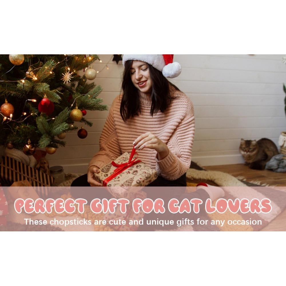 Non-Slip Cat Pink Paw Chopsticks Cute Food Clip High-quality Cat Paw Chopsticks  for Cat Lovers