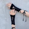 Lolita Gloves Ballet Style White Lace Sleeves Women's Thin Summer Sunscreen Spicy Y2K Girl Strap Gloves For JK Girls