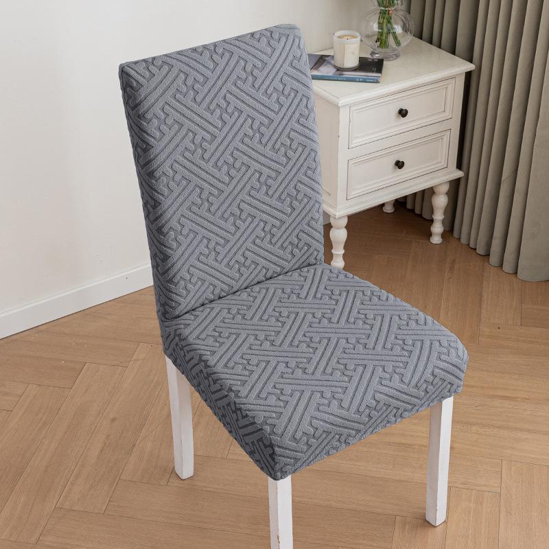 Thickened Chair Set Chair Cover Elastic Full-cover One-piece Table and Chair Cover Jacquard Chair Cover Universal for All Seasons