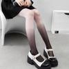 Женские сексуальные колготки градиентного контрастного цвета, обтягивающие, тонкие, прозрачные, конфетного цвета, Лолита, косплей, длинные чулки, колготки, нижнее белье