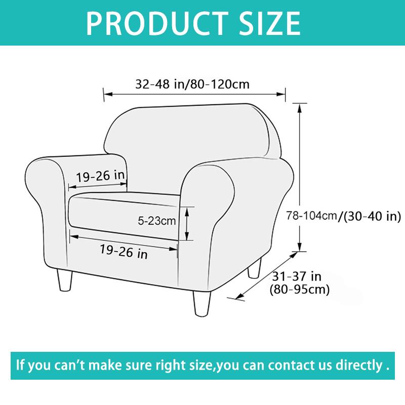 Cover Faux Leather Couch Look Stretch Single Sofa Chair Slipcover Furniture Protector Soft With Elastic Bottom Armchair Cover