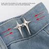 1Pc Adjustable Waist Buckle Cross Star Shape Jean Buttons Pins Detachable Metal Buttons Waist Tightener Clothing Accessories