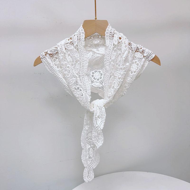 Женский Весенний и Летний Хлопковый Треугольный Шарф Сетчатый Вязаный Пляжный Бандана Платок Пашмина Шаль Платок Хиджаб